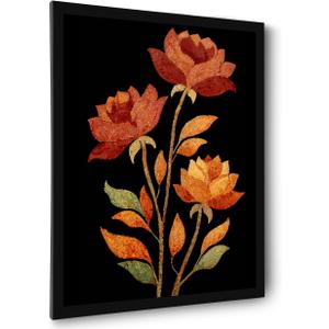 Framed Bathroom Wall Art Prints Canvas Art Wall Decor Flowers Vintage Wall Art Decor 12x16 Inchs Flowers Wall Art Decorations Botanical Hallway Wall Art Artwork For Walls Pictures for Bathroom Bedroom
