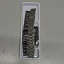 GOLDTOLUCK Stainless Steel Band Compatible with Samsung Galaxy Watch 8 7 6 5 4 Classic FE Pro 40mm 44mm 46mm 43mm 47mm 45mm 42mm 20mm Men Women Milanese Replacement Metal Elegant Casual (Black&Silver)