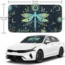 Dragonfly Car Windshield Sun Shade Foldable Sunshade Front Window Cover Sun Visor Protector Accessories (59x27.5 inches)