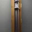 1 Inch Double Curtain Rods 72 to 144 Inches (6 to 12 ft), USFOOK Silver Drapery Rods for Windows, Telescoping Dual Curtain Rod with Translucent Finials, Decoration for Home