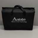 Anbte Folding Camping Table with Storage Net, 3ft Camping Table Aluminum Folding Table with 3 Adjustable Height Max 27.1 Inch, Portable, for Outdoor Backyard BBQ, Silver