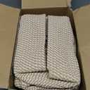 5 Pack Decorative Small Storage Baskets for Shelves, Cotton Rope Woven Basket for Organizing Bathroom, Nursery, Closet, Cabinet, Toys & Socks, Gift Baskets Empty, 11.8"x7.9"x4.7", Khaki
