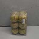 6pcs 3.94" Christmas Ball Ornaments Glitter Shatterproof Christmas Tree Ornaments Sequin Xmas Hanging Balls Decorations for Wedding Party Holiday(Gold, 6pc-10cm)