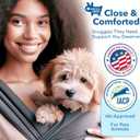 Race&Herd Yorkie Puppy Essentials Pet Carrier - Dog Carriers for Small Dogs Sling, Front Dog Carriers for Small Dog Puppy Carrier, Pet Carrier for Small Dogs Backpack Carrier 5-10 lbs (Black)