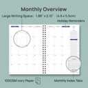 POPRUN Weekly Planner 2026-2027, 8.25" x 11.75" Academic Daily Calendar