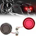 DREAMIZER Motorcycle 1156 Led Turn Signal Lights Front Rear 2 Inch Bullet Smoked Lens Daytime Running Lights Brake Lights Compatible with Harley Softail Touring Dyna Sportster Road King Electra Glide