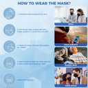 60/100 Pcs KN95 Face Mask for Adults,5 Layer Cup Dust Safety Masks, Filter Efficiency95%,with 10/20 Adjustable Mask Holder (100-a2 Black)