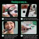 FLAUS Electric Flosser (Oprah's List, Shark Tank) 3 Speeds + 135 Refill Heads Variety Pack (Extra Strong Woven & Gentle Gliding) Water Flosser Alternative, Dentist Tooth Flossers Dental Floss Picks