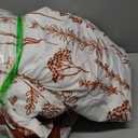 Joiedomi Queen Comforter Set Terracotta, 3 Pieces Floral Queen Bedding Set with 1 Soft Reversible Botanical Comforter and 2 Pillow Shams, Bed in a Bag for All Seasons Missing Pillow Case