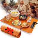 Food Warming Mat for Buffet, Electric Warming Tray with 4 Temperatures Setings and 1/ 3/ 5h Timer, Full Surface Heating Food Warmers for Parties Buffets Holidays Daily Use to Keep Food Warm(Orange)