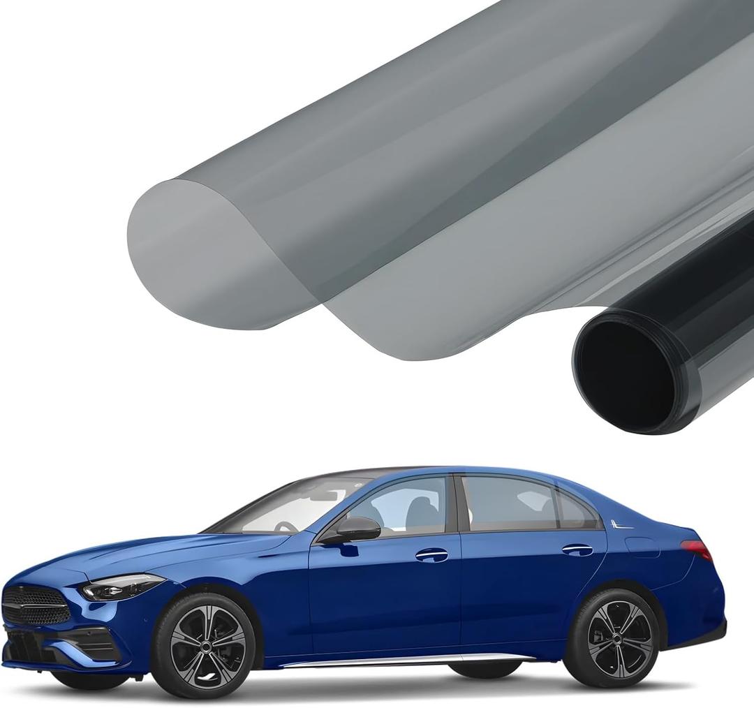 Car Window Tint 36 in x 15Ft- 50% VLT, Nano Ceramic Window Tint Film for Car, UV&IR Protection Heat Insulation Anti-Explosion Scratch Resistant with Installation Tools (36in x 15ft)