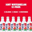 Hint Fruit-Infused Bottled Water, Watermelon - Sugar Free Flavored Water with Zero Calories, Naturally Flavored, and No Artificial Sweeteners - 16 Fl Oz (Pack of 12)