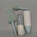 Momcozy Bottle Brush Kit, Innovative Push-Press Design for Better Cleaning - Baby Bottle Cleaner Brush for Baby Bottle, Breast Pumps, Nipples, and More - Can Generate Foam for Better Cleaning, Green (Press Bubble Style)