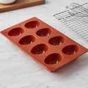 2Pcs 8-Cavity Silicone Easter Egg Molds, Egg Shaped Cake Pop Mold, Baking Supplies for Making Chocolate Jello Candy