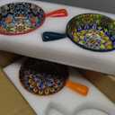 vancasso Soup Bowls with Handles, 23 Oz French Onion Soup Bowls Oven Safe, Bohemian Ceramic Soup Crocks for Cereal, Pasta, Beef Stew, Chilli, Microwave Dishwasher Safe-6.2 inch, Set of 3