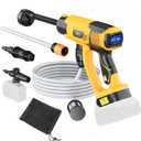 Cordless Pressure Washer Compatible with DeWalt 20V Battery, Ecarke 800 PSI Portable Handheld Power Washer with 6-in-1 Nozzle Foam Cannon for Car Floor Fence Wall Cleaning (Tool Only)