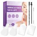 Face Lift Tape 200PCS Bands Instant Facelift Tape for Wrinkles, Double Chin, and Sagging Skin Waterproof & Transparent Lifting Tapes with Elastic Bands (200PCS)