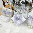 MAYREEL Dusty Purple Wired Ribbon 2.5 Inch Metallic Lavender Sheer Wire Ribbon for Easter's Day Christmas Tree Wreaths Bows Rustic Wedding Gift Wrapping Farmhouse Crafts 10 Yards