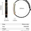 Health Smart Bracelet,Fitness Tracker with Heart Rate, Sleep Monitoring, Blood Oxygen, Step Counting for iOS and Android, No Subscription Fee, Waterproof(Black)