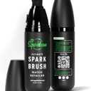 SPARKLEAN SparkBrush Watch Cleaning Brush + Diamond Ring Cleaning Kit Pre-Filled Solution 200+ Cleans Ammonia-Free pH-Balanced Steel Gold Ceramic Titanium Rubber Made in USA Since 2000