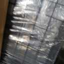 2-Pack 3' W x 6' H Grid Wall Panels with Wheels, Matte Black