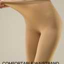 MANZI Tights for Women Solid Color Pantyhose Colored Semi Opaque Footed Tights Soft Stretch High Waist Stockings 70 Denier (Medium-Large, Suntan)