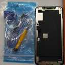 for iPhone 11 Pro Screen Replacement for iPhone 11 Pro Screen Replacement kit for iPhone 11 Pro A2160 A2217 A2215 LCD Display digitizer Touch Screen Assembly with Repair Tools 5.8 inch Black