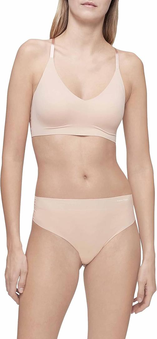 Calvin Klein Sports Bra Womens Smoothing Wireless Lightly Lined Convertible Comfort Bra Workout Bras for Women Training Bras, M