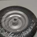 LotFancy 11x6.00-5” Flat Free Lawn Mower Tire and Wheel, 3/4" or 5/8" Bushings, 5 7/8" Centered Hub, Smooth Tread Tire for Zero Turn Mowers