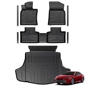 GALVAGNITE Floor Mats for Toyota Camry 2025-2026, All Weather Floor Mats Trunk Cargo Liner and Door Sill Guards Accessories, Full Coverage Set