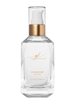 Goldie Locks Signature Hair Serum - Anti-Frizz and Humidity Control - Lightweight Shine Enhancer - Safe for Extensions and Color-Treated Hair - Protein-Free - 3.4 fl oz
