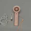 SWEETFULL Portable Handheld Fan Rechargeable - 6 Gear High Speed Powerful Mini Turbo Fan with Flashlight, Digital Display, Personal Fans Blow Cold Air for Travel Essentials, Gift for Women Men (Pink)