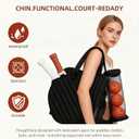 Women's Pickleball Bag with Ball Bag, Waterproof Pickle Ball Bag Tote Shoulder Bag