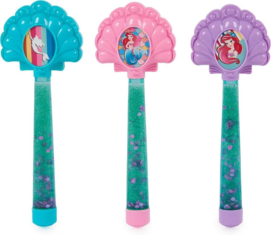 SwimWays Disney Princess Ariel Glitter Dive Wands Diving Toys 3 Pack, Bath Toys and Pool Party Supplies for Kids Ages 5 and Up