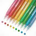 Gel Pens with Fine Point 0.6mm, 9 Colors Drawing Pencils for Adult Coloring Books Smooth Writing Pen Set for Journaling(Morandi Salt) Pack of 2