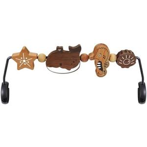 iGRATENS Baby Bjorn Bouncer Toy Bar - Toy Bar for Baby Bouncer Soft & Bliss, Easy to Attach and Remove, 360°Rotating Natural Wooden Toys, Exciting Design for Curious Babies, Sea Animals