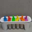 Rainbow Silicone Ice Cream Pops, Easy Release, Large & BPA Free