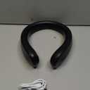 FrSara Rechargeable Neck Fan, Portable Personal Fan that Blows Cold Air, 3-Speed with 5200mAh Battery, Supports USB TYPE-C, Ideal Present for Birthday, Women, Men, Travel, Outdoor, Menopause, Black