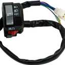 Left HandleBar Control On Off Run Start Stop Headlight Switch Compatible For Yamaha Kodiak 400 Big Bear 350 YFM350 Wolverine 350 Warrior 350 Grizzly 600,4GB-83973-09-00,4GB-83973-01-00,4GB-83973-00-00