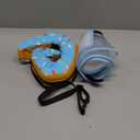 Sponge Dog Cone Collar, Dog Recovery Collar Alternative with Detachable High Clear Shield, Adjustable Soft Neck Cone for Small Medium Large Dogs, Stop Licking After Surgery (DonutBlue,M)