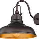 zeyu 18 Inch Barn Light, Farmhouse Outdoor Sconces Wall Lighting, Outdoor Barn Light for Garden Garage, Oil Rubbed Bronze Finish, 016-1BL ORB