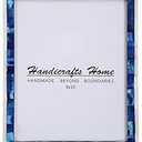 Handicrafts Home Picture Photo Frame Mosaic Art Inspired Vintage Wall Décor Frames - 8x10, Blue