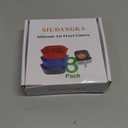 Air Fryer Silicone Liners for Most 1-2 Qt Mini Air Fryer, 3 Pack Square Small Air Fryer Liners Silicone Reusable Airfryer Liners Accessories for COSORI, Ninja, CHEFMAN