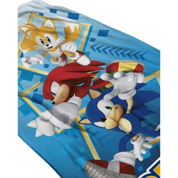 Franco Kids Bedding Super Soft Microfiber Reversible Pillowcase, 20 in x 30 in, Sonic The Hedgehog