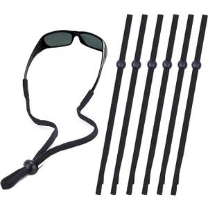 SHINKODA 6-Pack Glasses Strap - Universal Eyeglass Lanyard - Eyewear Retainer Cord for Reading, Safety, Sports & Sunglasses