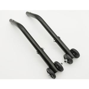 Anti-Tippers, Cruiser III Universal Anti-Tippers with Wheels, Suitable for K3, K4 Wheelchairs, STDS819 (1 Pair, Black)