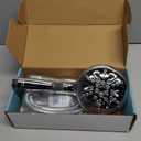 Cobbe Shower Head, 9 Functions High Pressure shower head with handheld, Built-in Pause Mode & Power Wash, Non-Clogging Nozzles High Flow Hand Held Shower Head, Leakproof Hose&Metal Bracket, Chrome (1. Premium Chrome)