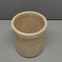Artisanal Abode Natural Travertine Round Canister with Lid