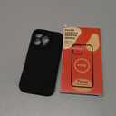 Vooii Compatible with iPhone 16 Pro Case, Liquid Silicone Upgrade [Camera Protection] [Soft Anti-Scratch Microfiber Lining] Shockproof Phone Case for iPhone 16 Pro 6.3 inch - Black