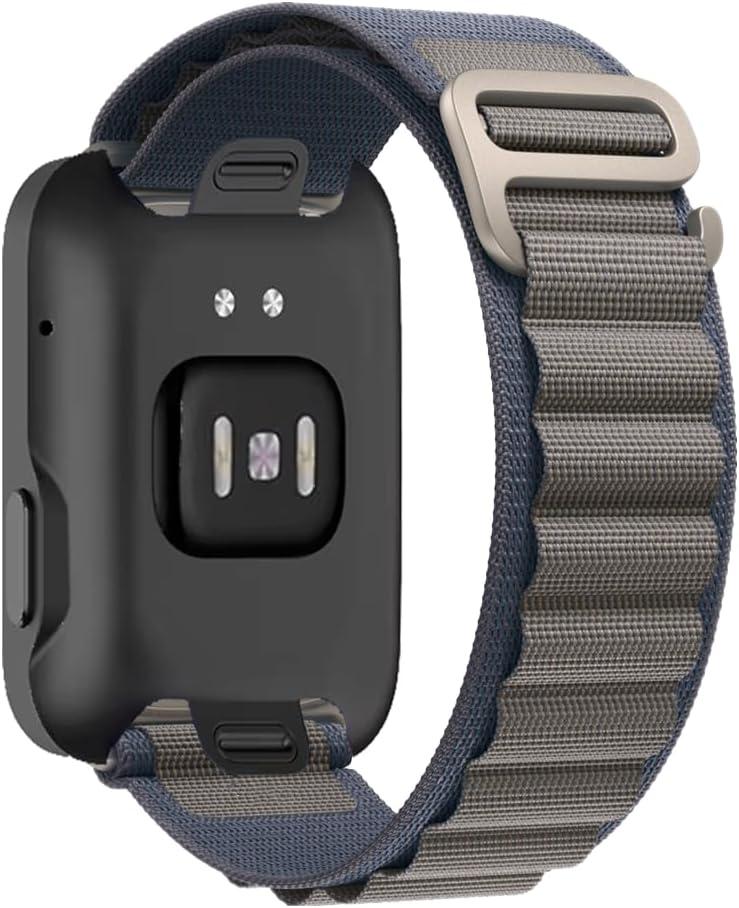 Vixjimono Alpine Loop Band Compatible with Apple Watch Band 49mm 46mm 45mm 41mm 44mm 40mm 42mm 38mm Men Women, Nylon Sport Loop Bands for Apple Watch Ultra 2&1 iWatch Series10 9 8 7 SE 6 5 4 3 2 1 (Blue&Gray)